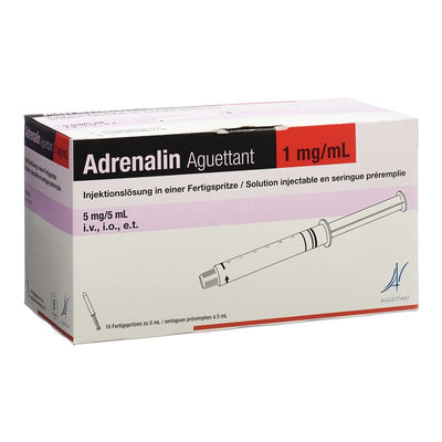 ADRENALIN Aguettant 5 mg/5ml 10 Fertspr 5 ml