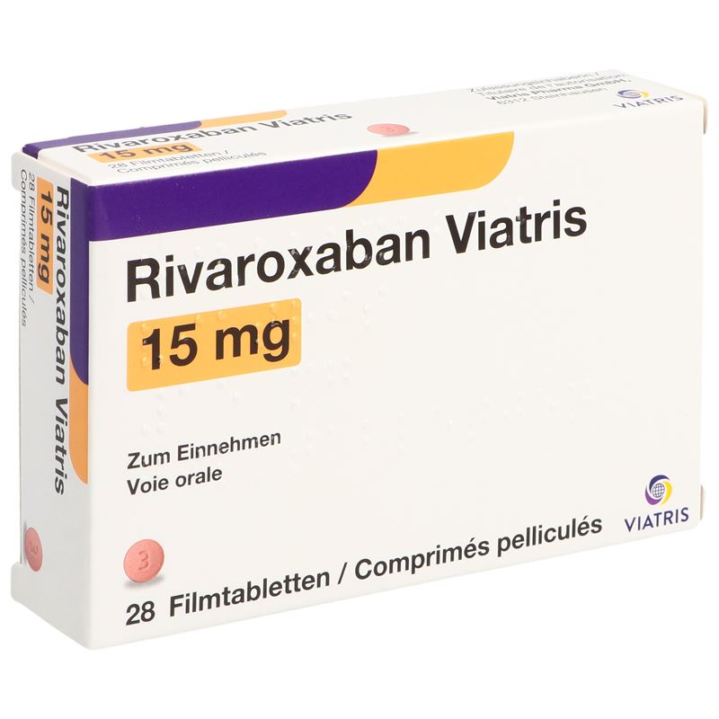 RIVAROXABAN Viatris Filmtabl 15 mg 28 Stk