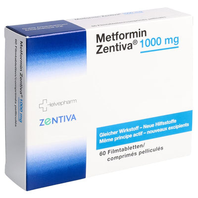 METFORMIN Zentiva Filmtabl 1000 mg (neu) 60 Stk
