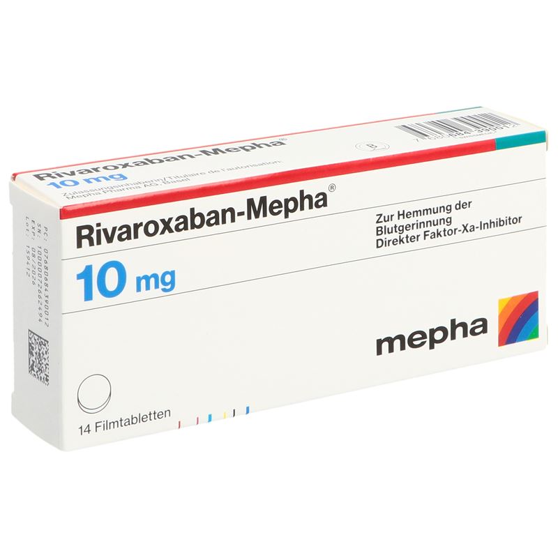 RIVAROXABAN Mepha Filmtabl 10 mg 14 Stk