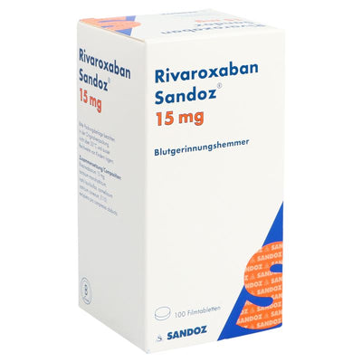 RIVAROXABAN Sandoz Filmtabl 15 mg Ds 100 Stk