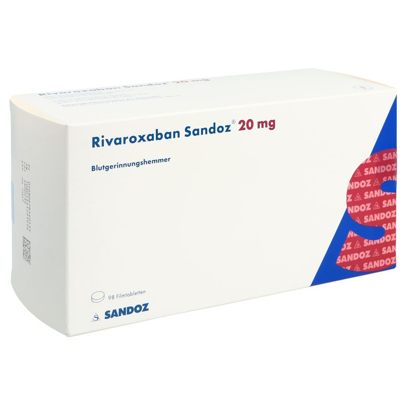 RIVAROXABAN Sandoz Filmtabl 20 mg 98 Stk