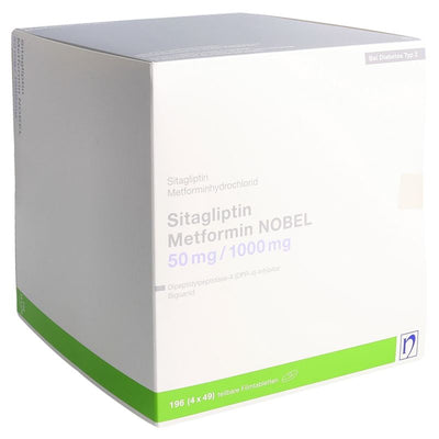SITAGLIPTIN Metformin NOBEL 50/1000 mg 196 Stk