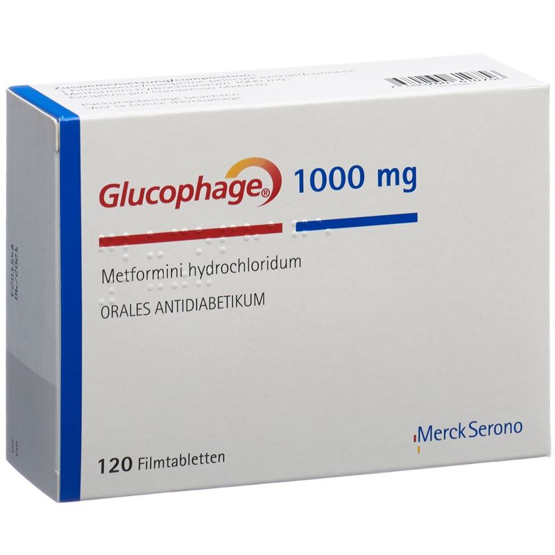 GLUCOPHAGE Filmtabl 1000 mg 120 Stk