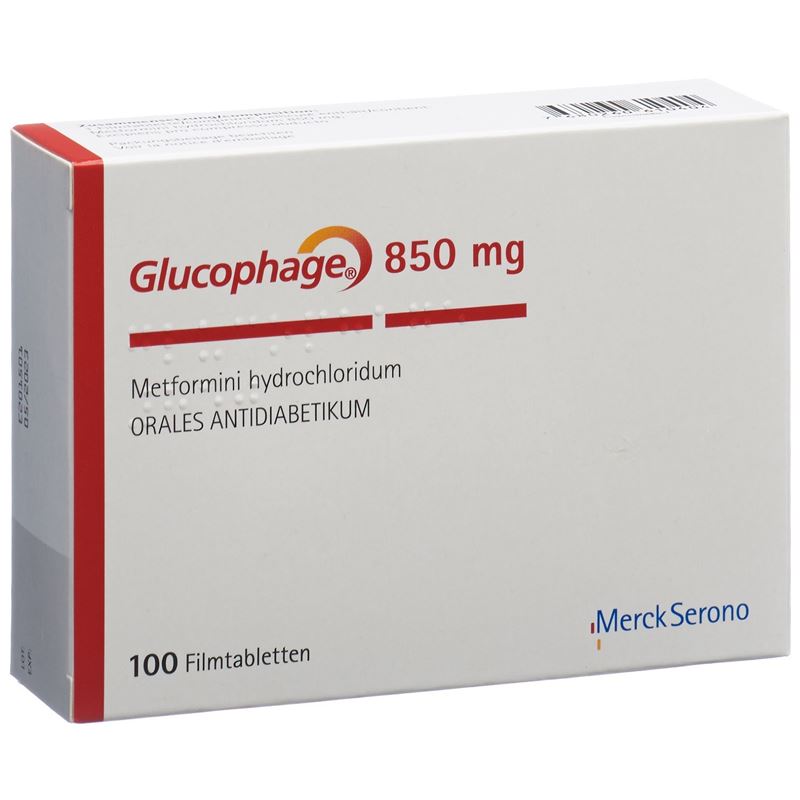 GLUCOPHAGE Filmtabl 850 mg 100 Stk