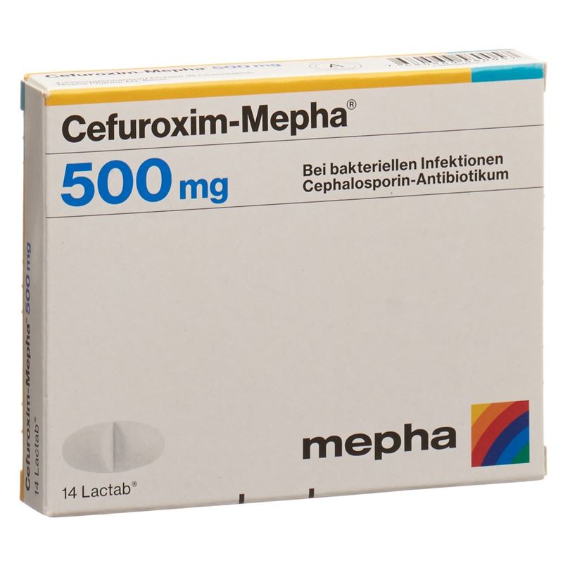 CEFUROXIM Mepha Filmtabl 500 mg 14 Stk