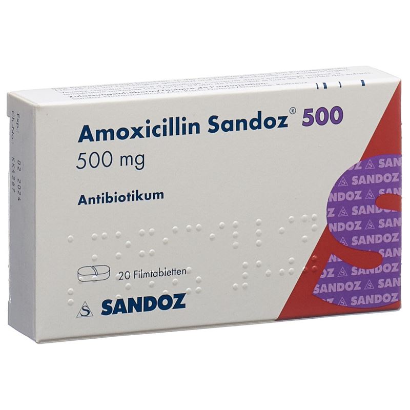 AMOXICILLIN Sandoz Filmtabl 500 mg 20 Stk