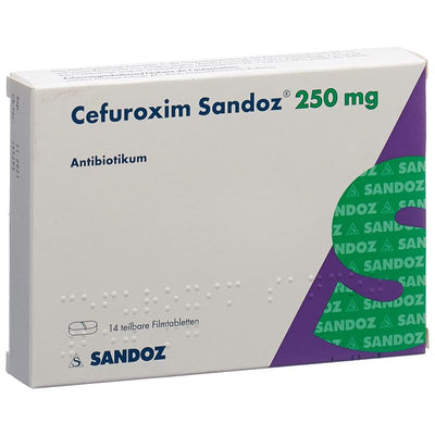 CEFUROXIM Sandoz Filmtabl 250 mg 14 Stk