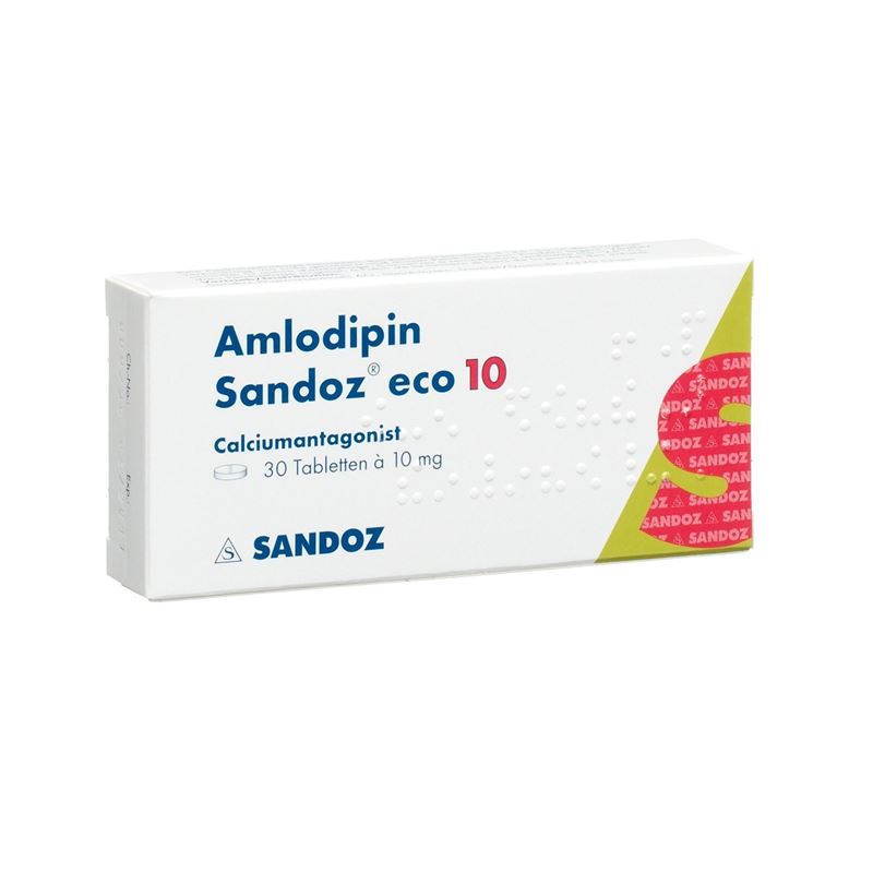 AMLODIPIN Sandoz eco Tabl 10 mg 30 Stk