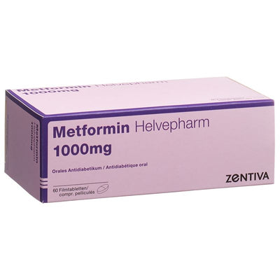 METFORMIN Helvepharm Filmtabl 1000 mg 60 Stk