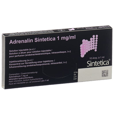 ADRENALIN Sint 1 mg/ml o Disulf 1ml 10 Amp 1 ml