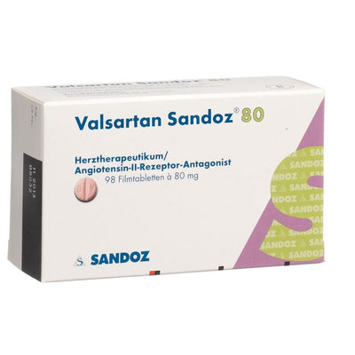 VALSARTAN Sandoz Filmtabl 80 mg 98 Stk