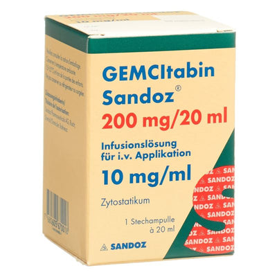 GEMCITABIN Sandoz Inf Lös 200 mg/20ml Durchstf