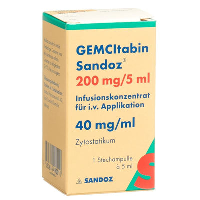 GEMCITABIN Sandoz Inf Konz 200 mg/5ml Durchstf