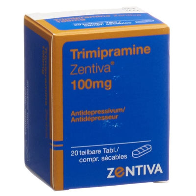 TRIMIPRAMINE Zentiva Tabl 100 mg Ds 20 Stk