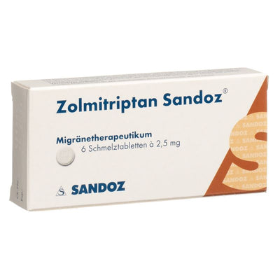 ZOLMITRIPTAN Sandoz Schmelztabl 2.5 mg 6 Stk