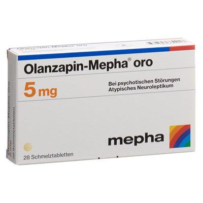 OLANZAPIN Mepha oro Schmelztabl 5 mg 28 Stk