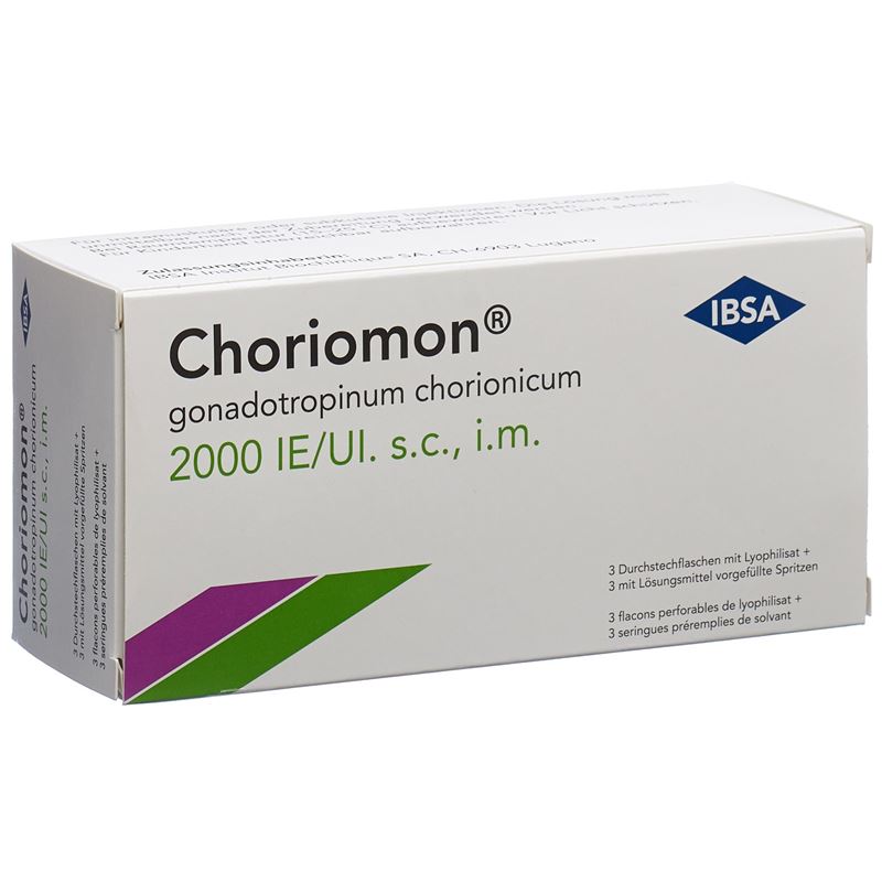 CHORIOMON 2000 IE c Solv (Spritze) Durchstf 3 Stk