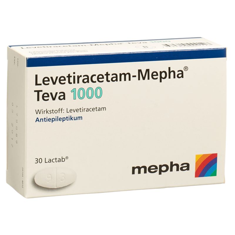 LEVETIRACETAM Mepha Teva Filmtabl 1000 mg 30 Stk