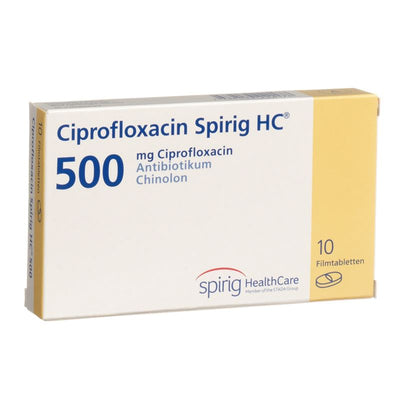 CIPROFLOXACIN Spirig HC Filmtabl 500 mg 10 Stk