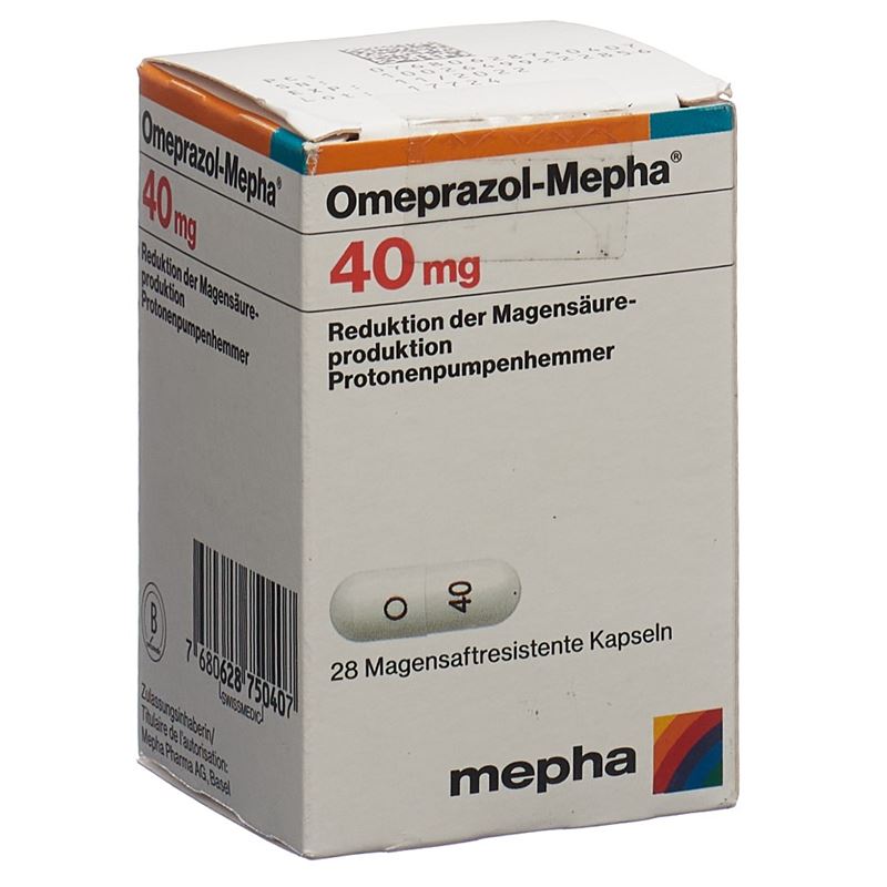 OMEPRAZOL Mepha Kaps 40 mg Ds 28 Stk