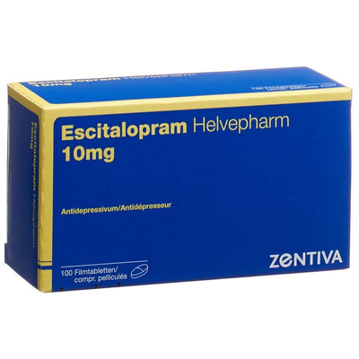 ESCITALOPRAM Helvepharm Filmtabl 10 mg 100 Stk