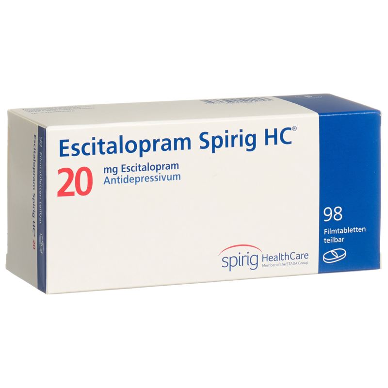 ESCITALOPRAM Spirig HC Filmtabl 20 mg 98 Stk