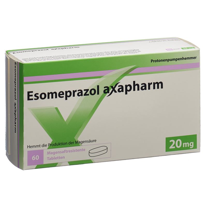 ESOMEPRAZOL Axapharm Filmtabl 20 mg 60 Stk