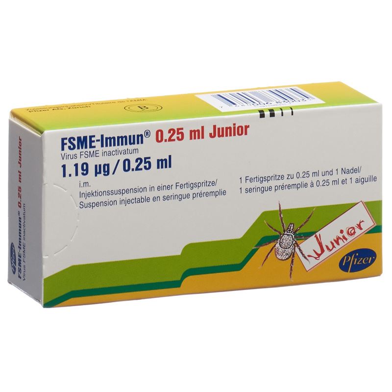 FSME-IMMUN Junior Inj Susp sep Nad Fertspr 0.25 ml