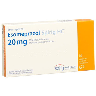 ESOMEPRAZOL Spirig HC Tabl 20 mg 14 Stk