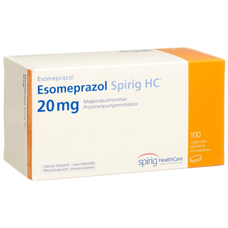 ESOMEPRAZOL Spirig HC Tabl 20 mg 100 Stk