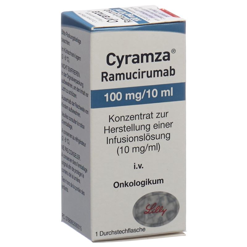 CYRAMZA Inf Konz 100 mg/10ml Durchstf