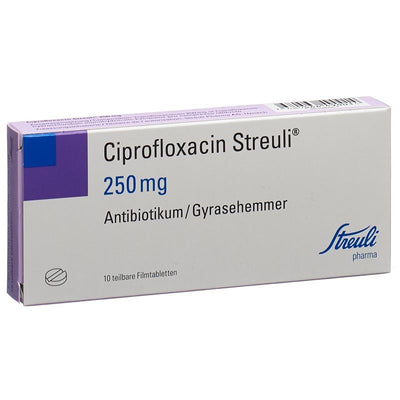 CIPROFLOXACIN Streuli Filmtabl 250 mg 10 Stk