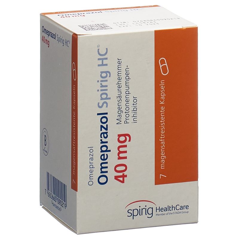 OMEPRAZOL Spirig HC Kaps 40 mg Ds 7 Stk