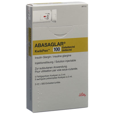 ABASAGLAR 100 E/ml KwikPen (U80) 5 Fertspr 3 ml