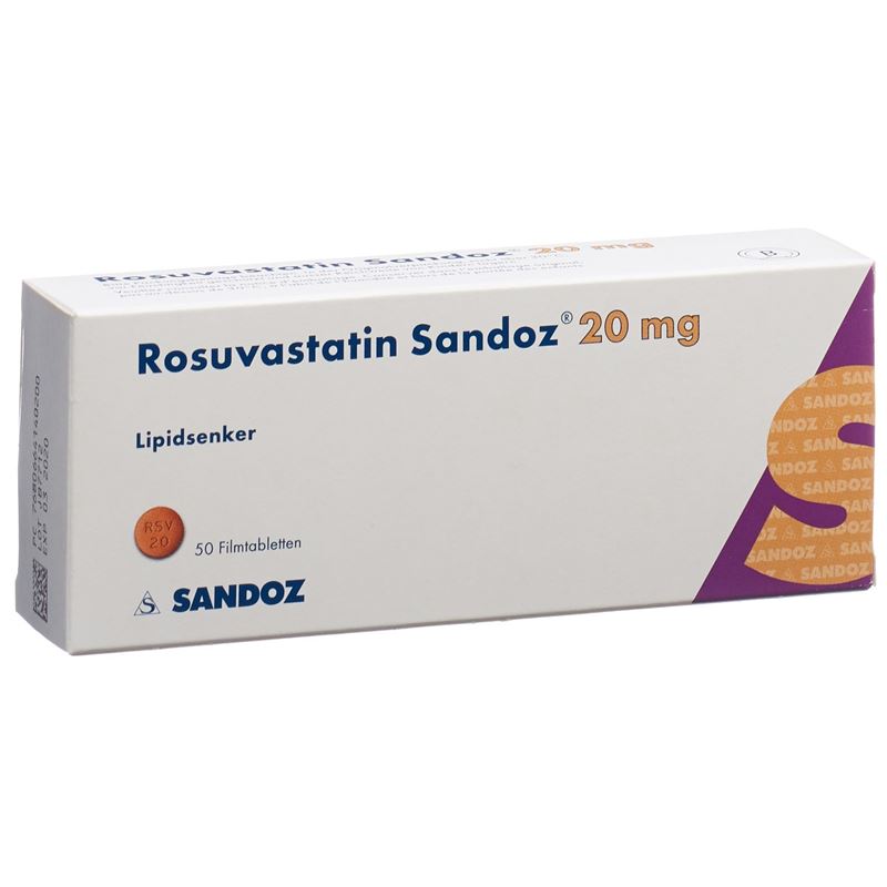 ROSUVASTATIN Sandoz Filmtabl 20 mg 50 Stk