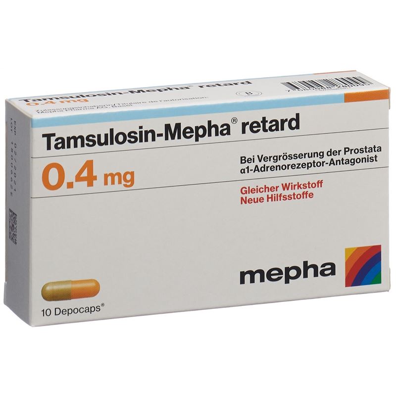 TAMSULOSIN Mepha Ret Depocaps 0.4 mg 10 Stk