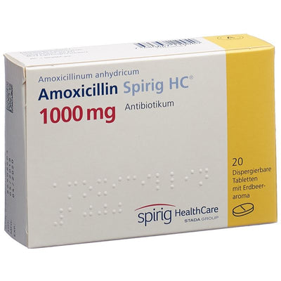 AMOXICILLIN Spirig HC Disp Tabl 1000 mg 20 Stk