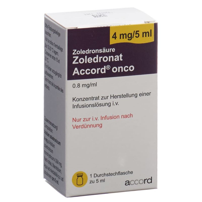 ZOLEDRONAT Accord onco Inf Konz 4 mg/5ml Durchstf