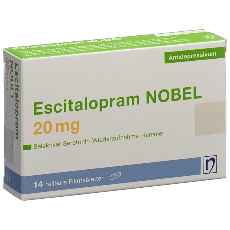 ESCITALOPRAM NOBEL Filmtabl 20 mg 14 Stk