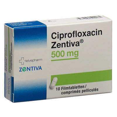 CIPROFLOXACIN Zentiva Filmtabl 500 mg 10 Stk