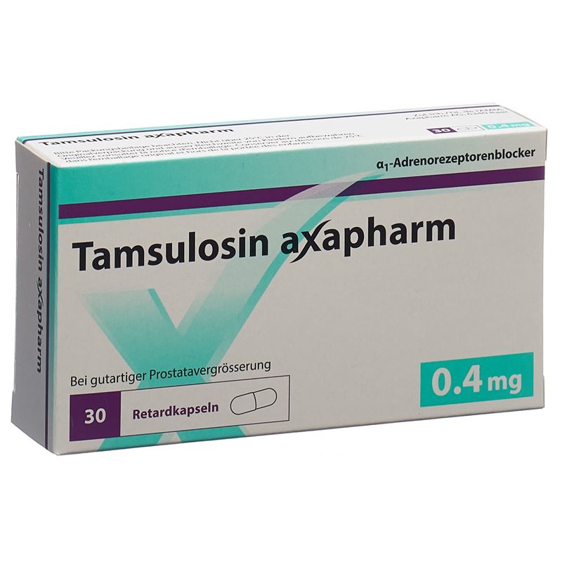 TAMSULOSIN axapharm Ret Kaps 0.4 mg 30 Stk