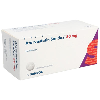 ATORVASTATIN Sandoz Filmtabl 80 mg 100 Stk