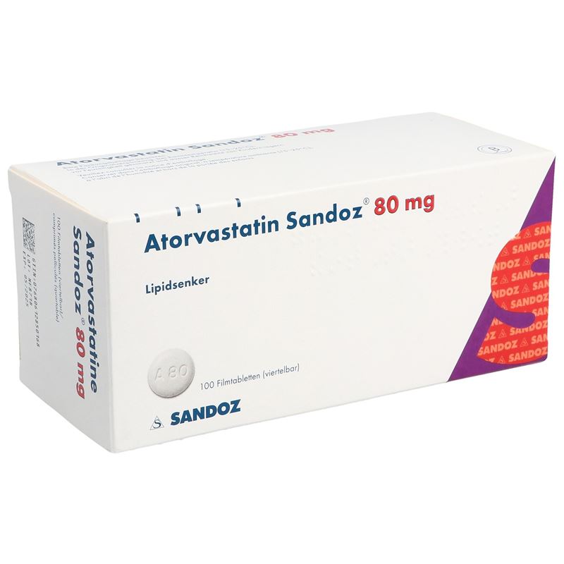 ATORVASTATIN Sandoz Filmtabl 80 mg 100 Stk