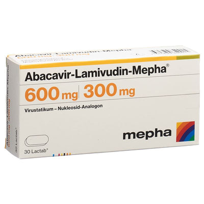 ABACAVIR LAMIVUDIN Mepha Lactab 600/300mg 30 Stk