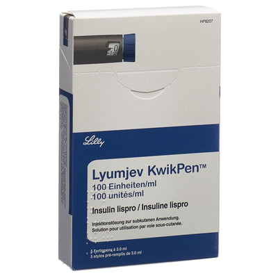 LYUMJEV KwikPen Inj Lös 100 IE/ml 5 Fertpen 3 ml