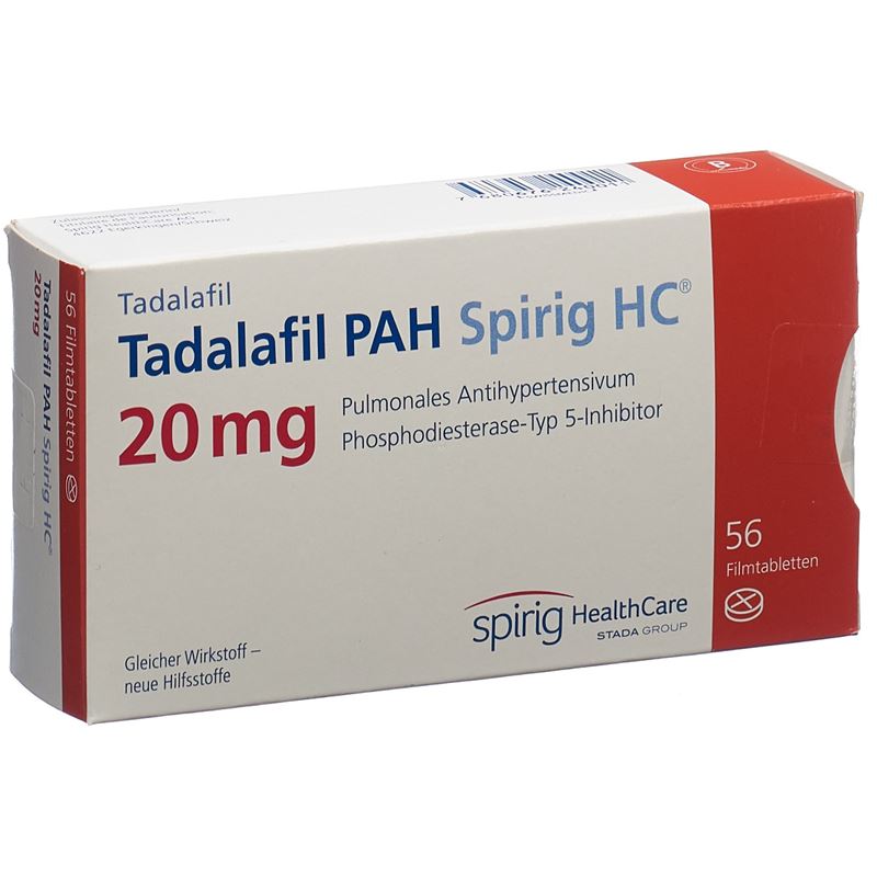 TADALAFIL PAH Spirig HC Filmtabl 20 mg 56 Stk