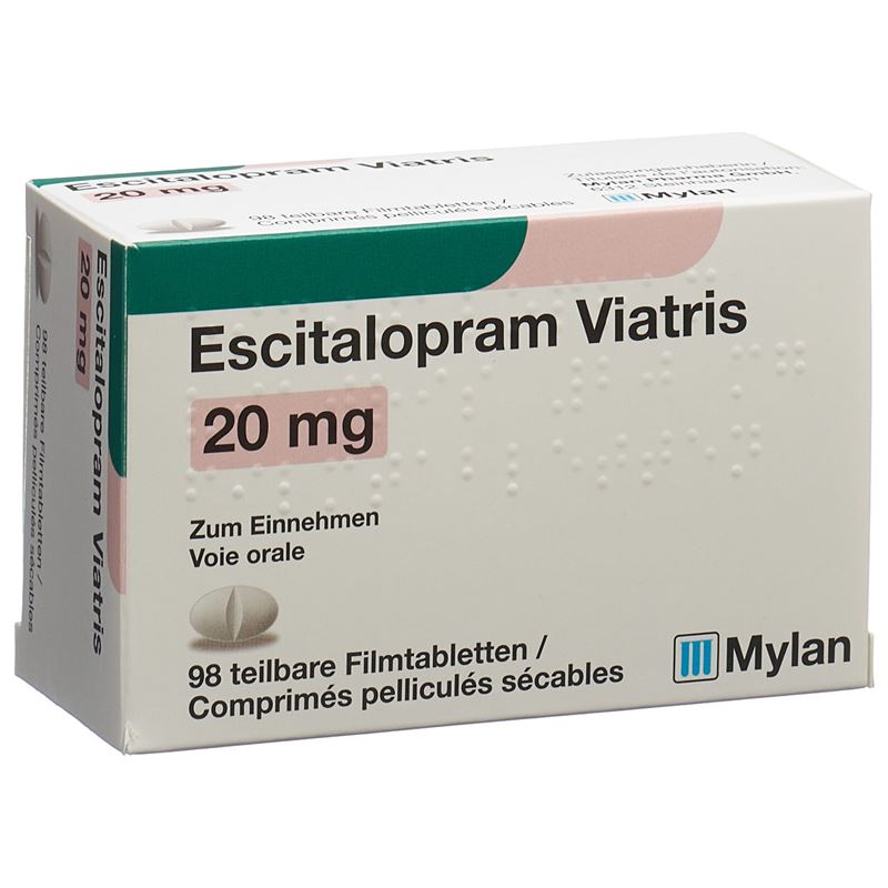 ESCITALOPRAM Viatris Filmtabl 20 mg 98 Stk