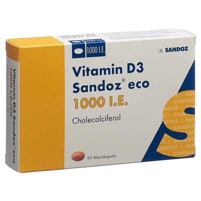 VITAMIN D3 Sandoz eco Weichkaps 1000 IE 90 Stk