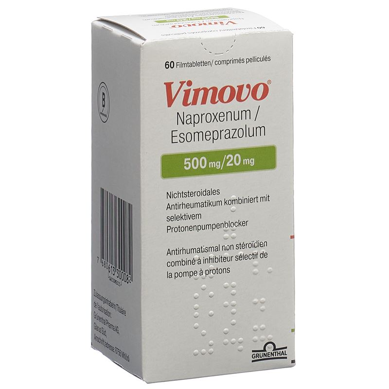 VIMOVO Filmtabl 500mg/20mg Ds 60 Stk